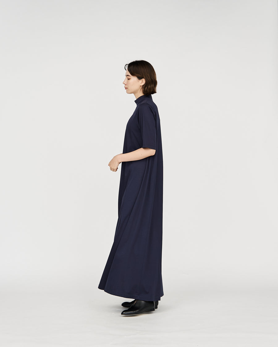 -SALE- Fine Smooth Mock Neck Panel Line Dress