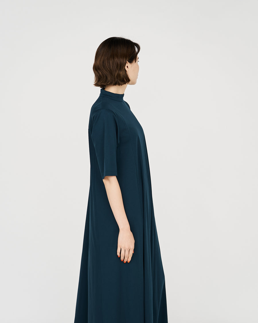 -SALE- Fine Smooth Mock Neck Panel Line Dress