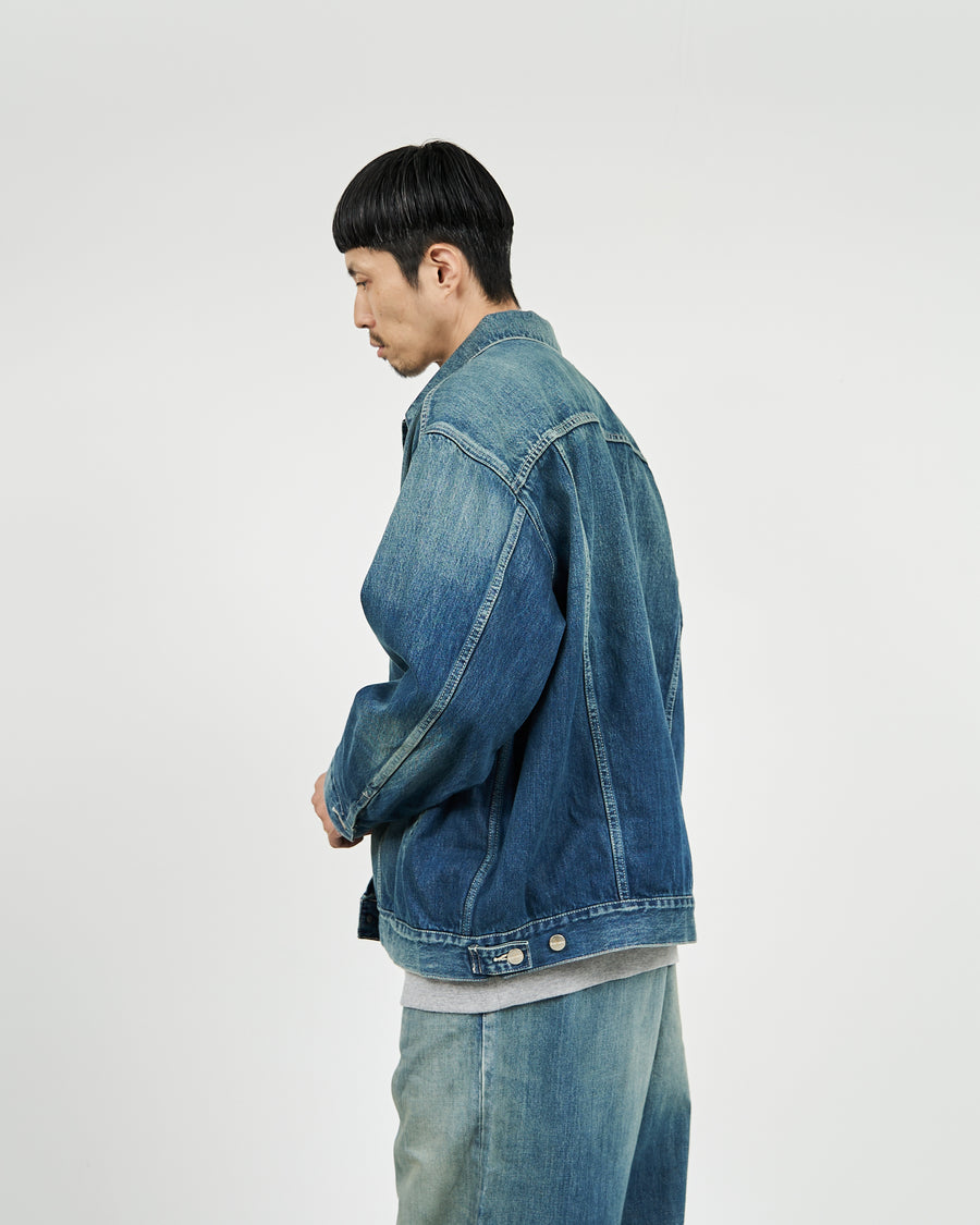 Selvage Denim Trucker Jacket-DARK FADE- – Graphpaper