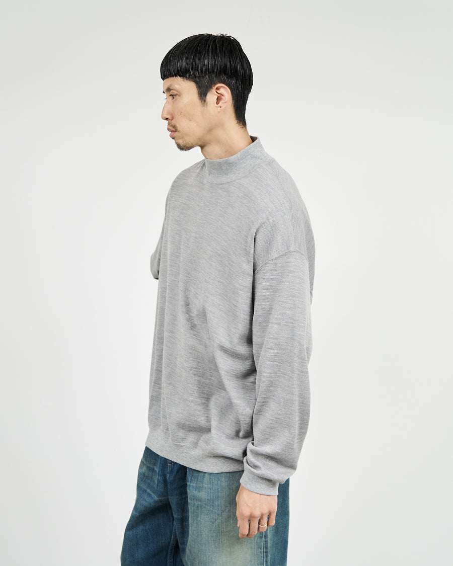 -SALE- Wool Honeycomb Mock Neck Thermal