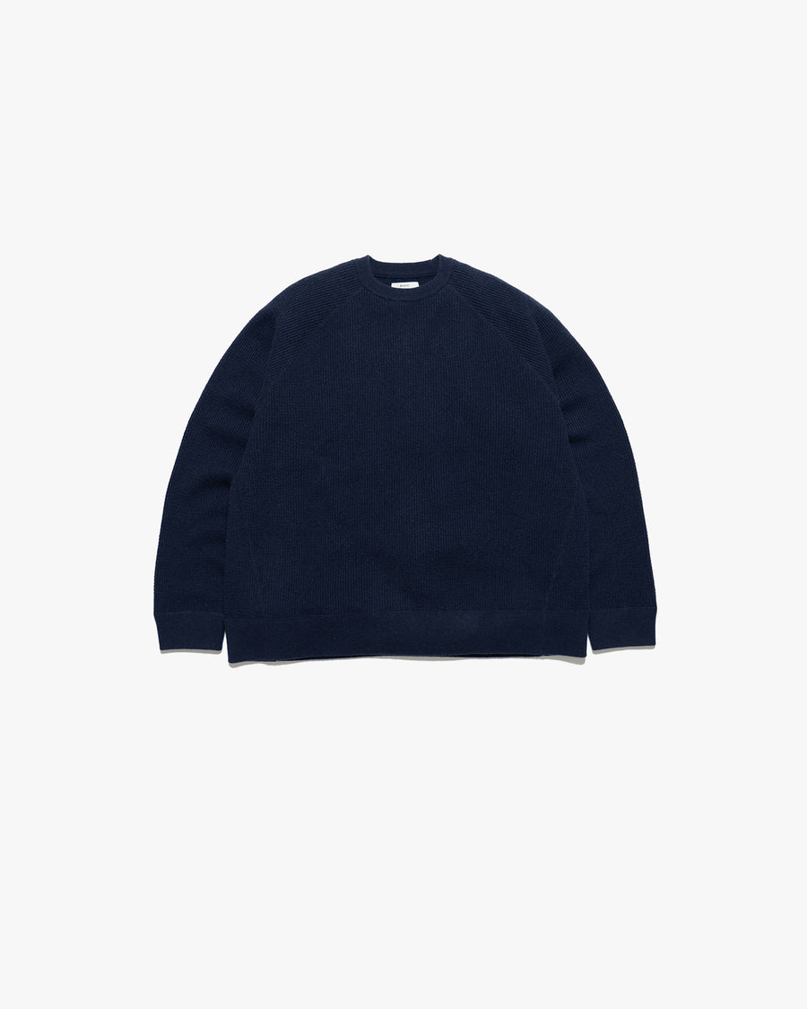 BODHI for Graphpaper Waffle Cashmere Raglan Long Sleeve Tee