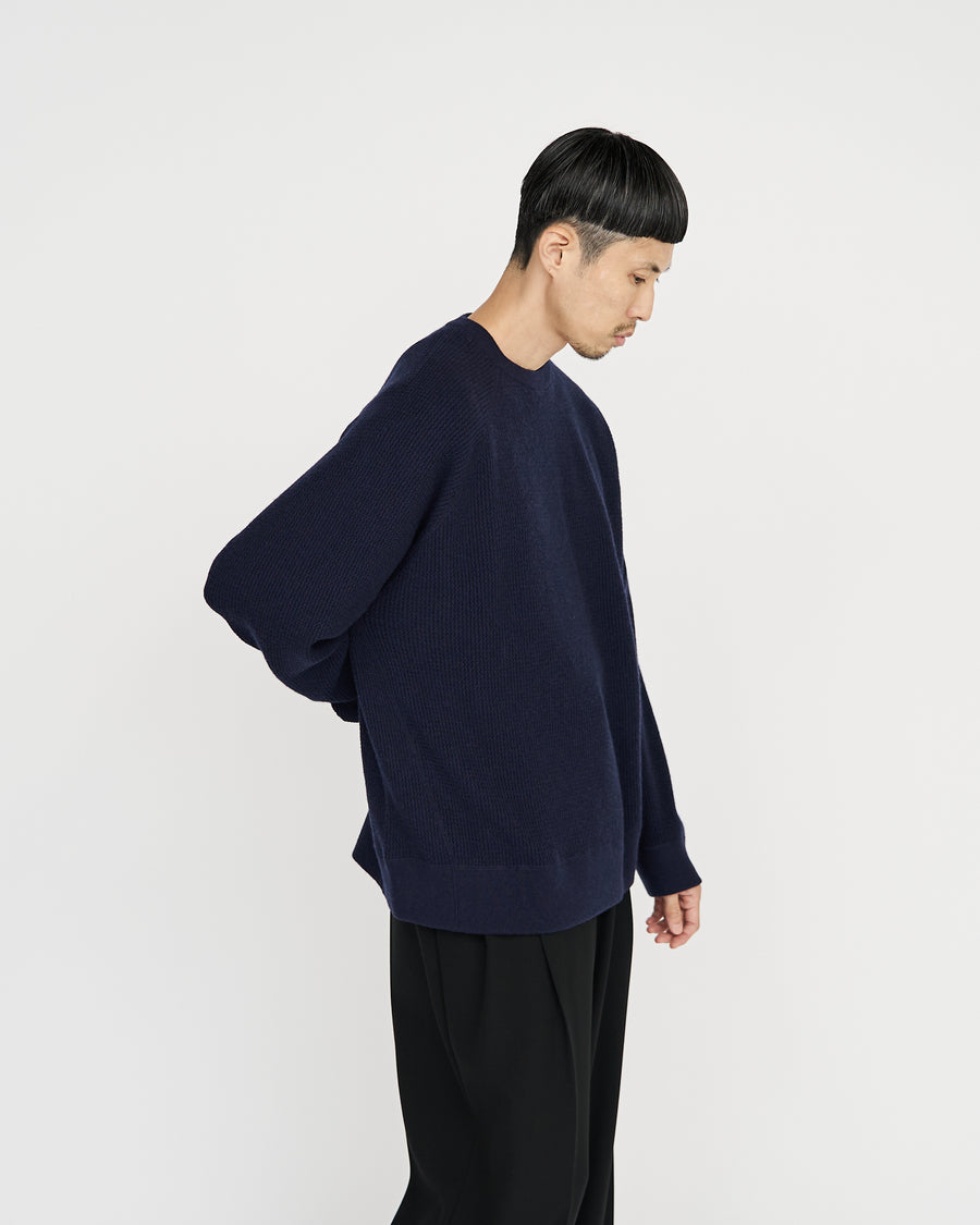 BODHI for Graphpaper Waffle Cashmere Raglan Long Sleeve Tee