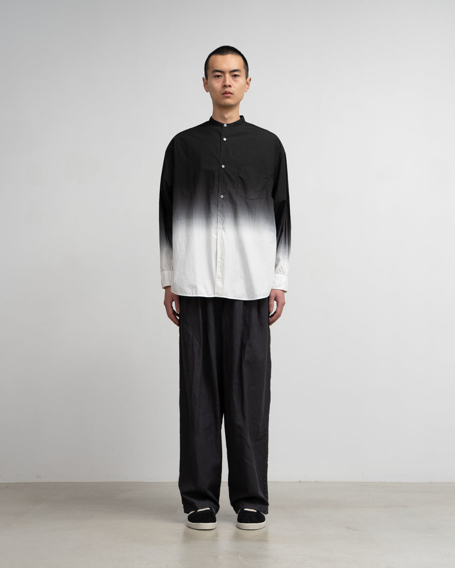 -SALE- Broad L/S Oversized Band Collar Shirt