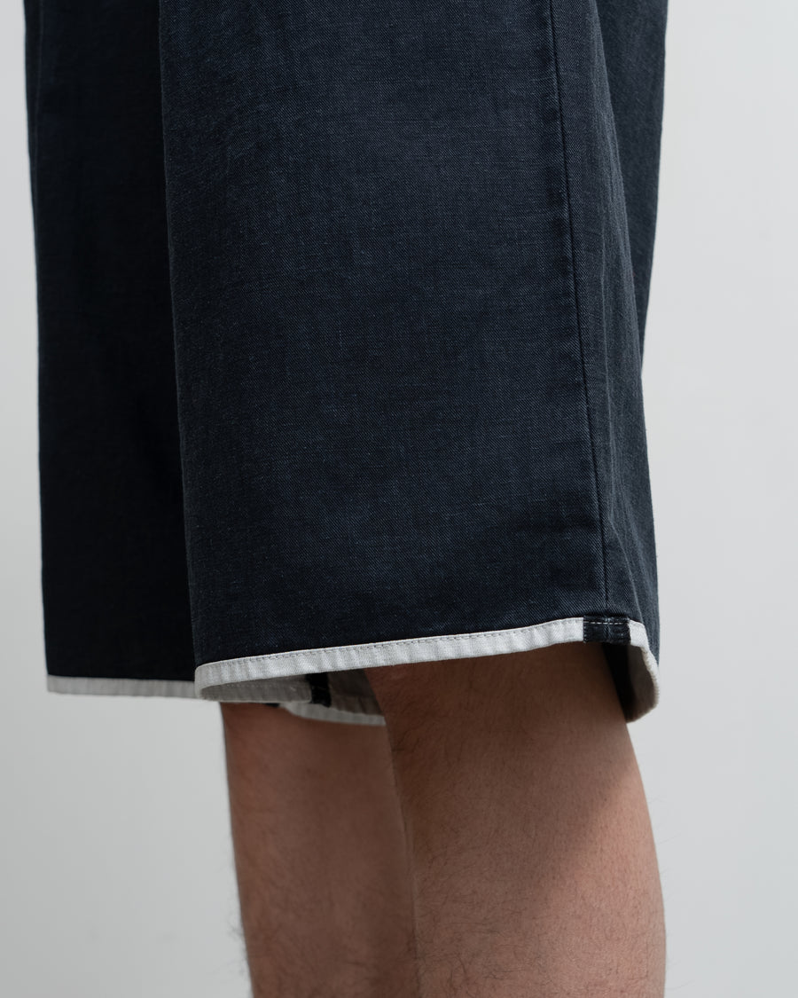 -SALE- SUMI Coated Denim Tuck Shorts