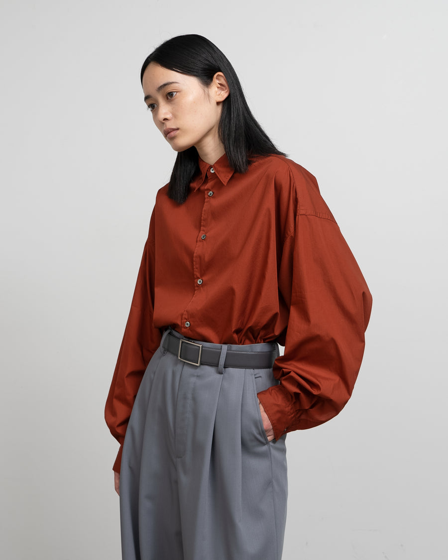 Broad L/S Oversized Regular Collar Shirt