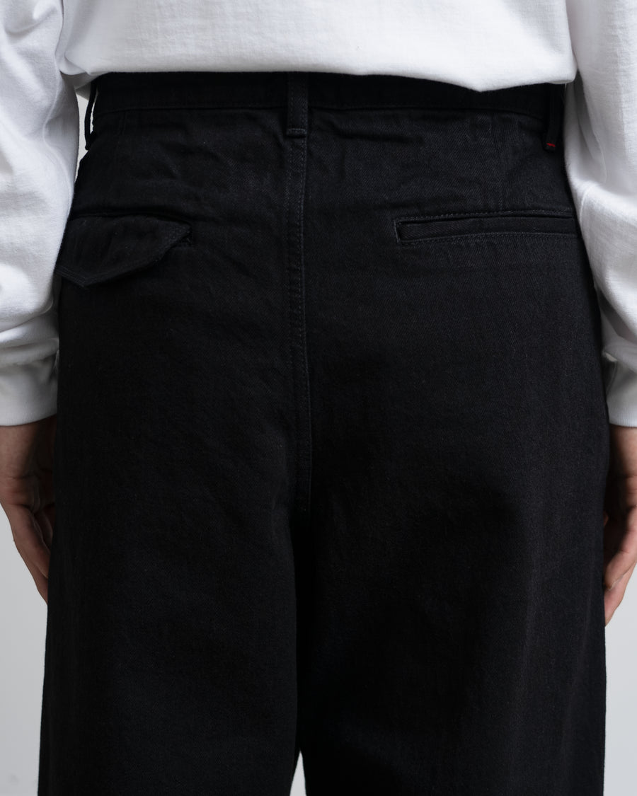 Selvage Denim Two Tuck Tapered Pants