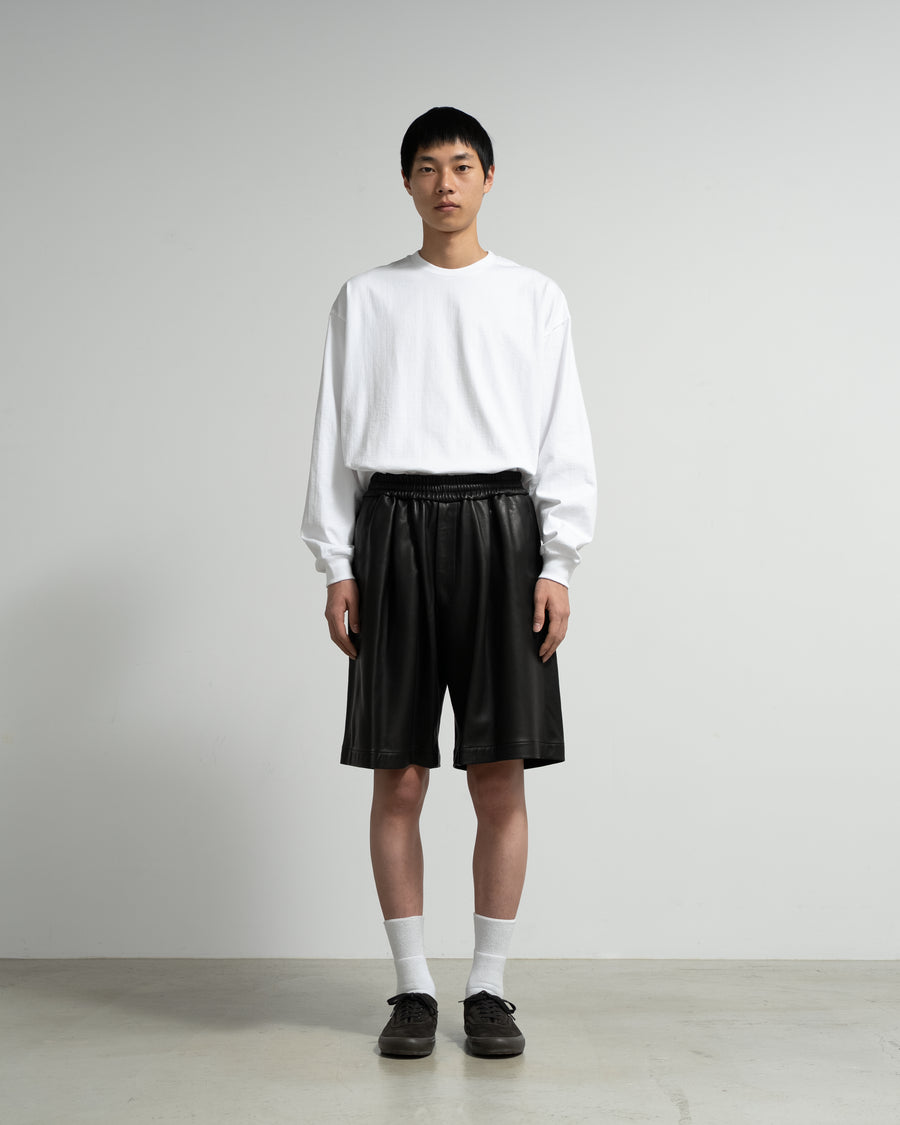 Lamb Leather Track Wide Shorts – Graphpaper