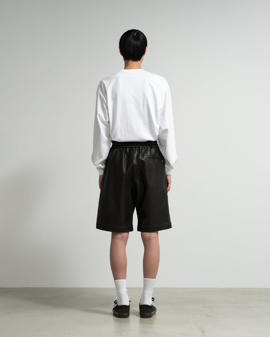 Lamb Leather Track Wide Shorts – Graphpaper
