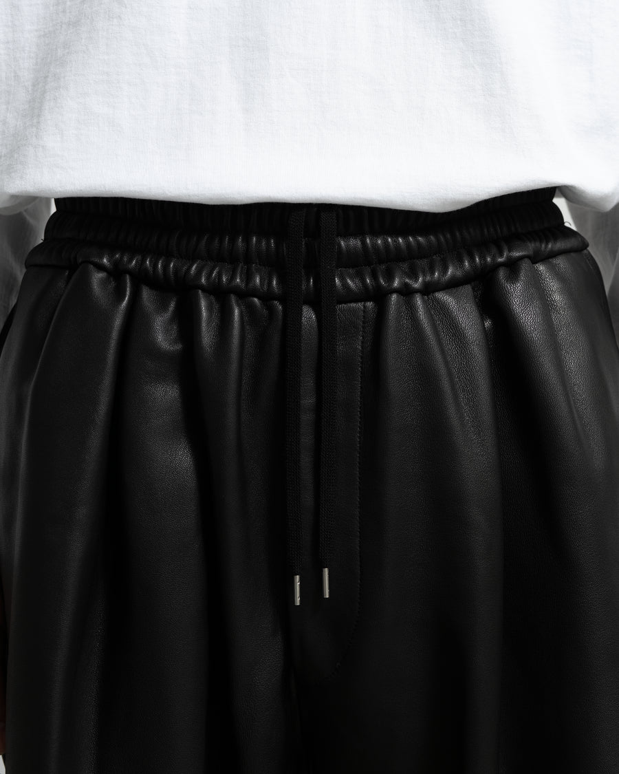 SALE- Lamb Leather Track Wide Shorts – Graphpaper