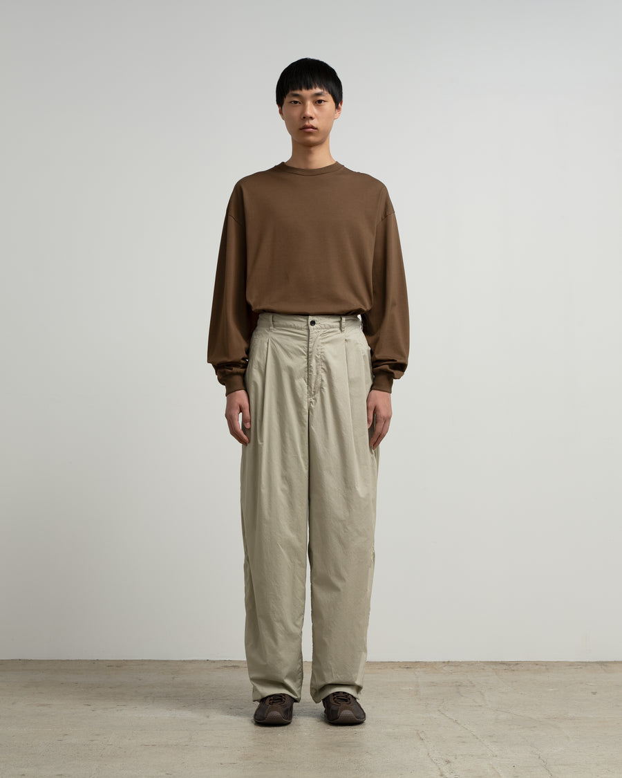 【イルポテト様】graphpaper wide cookpants ベージュ Garment Dyed Typewriter Oversized Slacks – Graphpaper