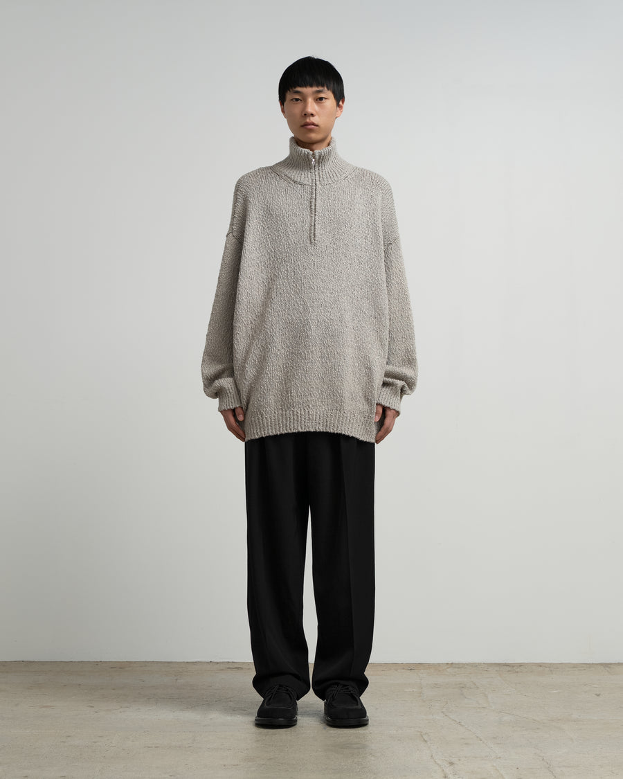 Cotton Wool Slub Oversized Half Zip Knit – Graphpaper