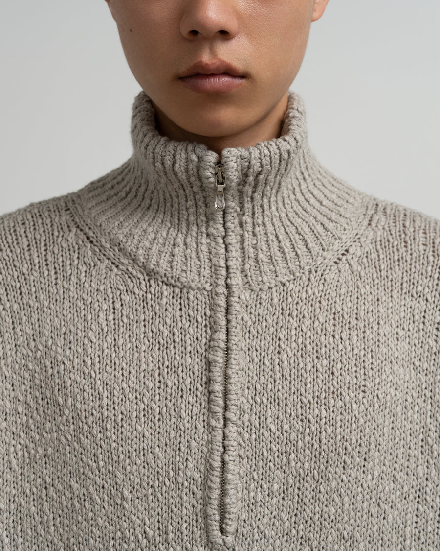 Cotton Wool Slub Oversized Half Zip Knit – Graphpaper