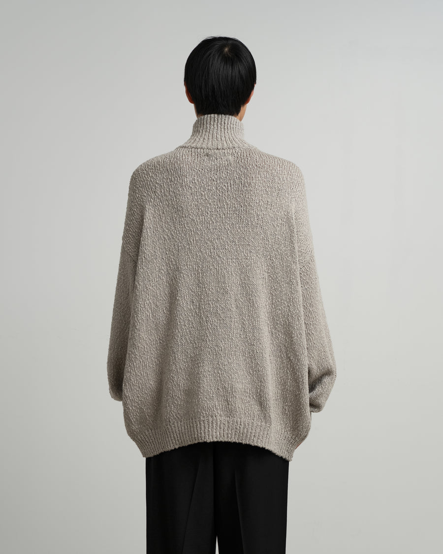 Cotton Wool Slub Oversized Half Zip Knit – Graphpaper