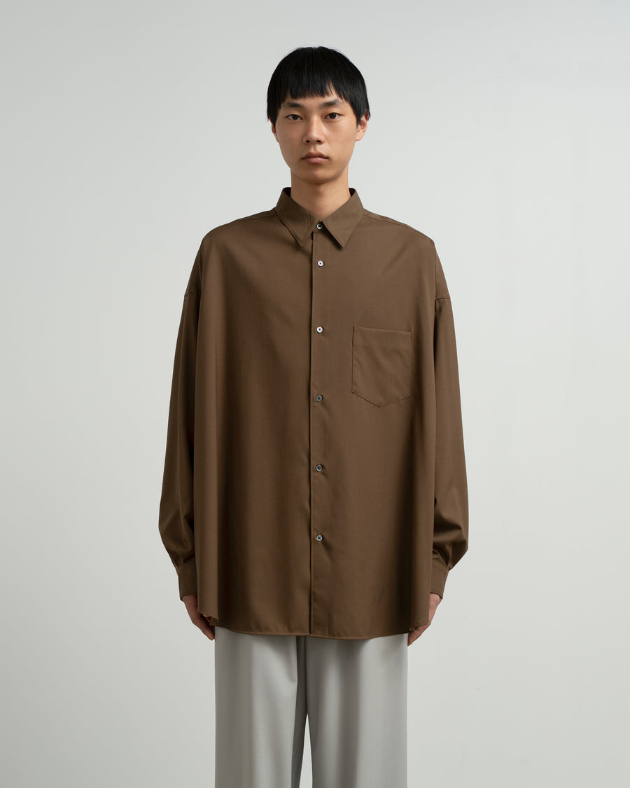 Extra Fine Wool L/S Oversized Regular Collar Shirt – Graphpaper