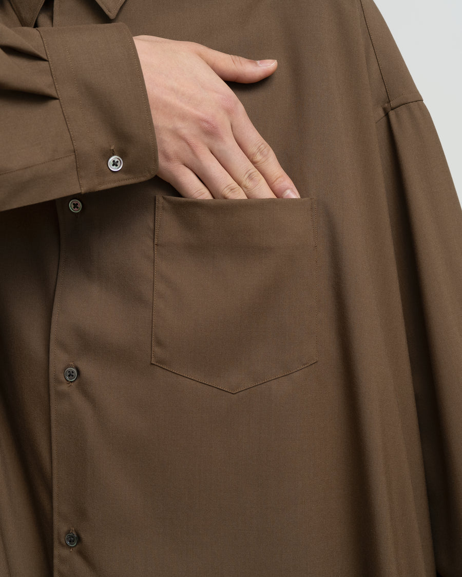 Extra Fine Wool L/S Oversized Regular Collar Shirt – Graphpaper