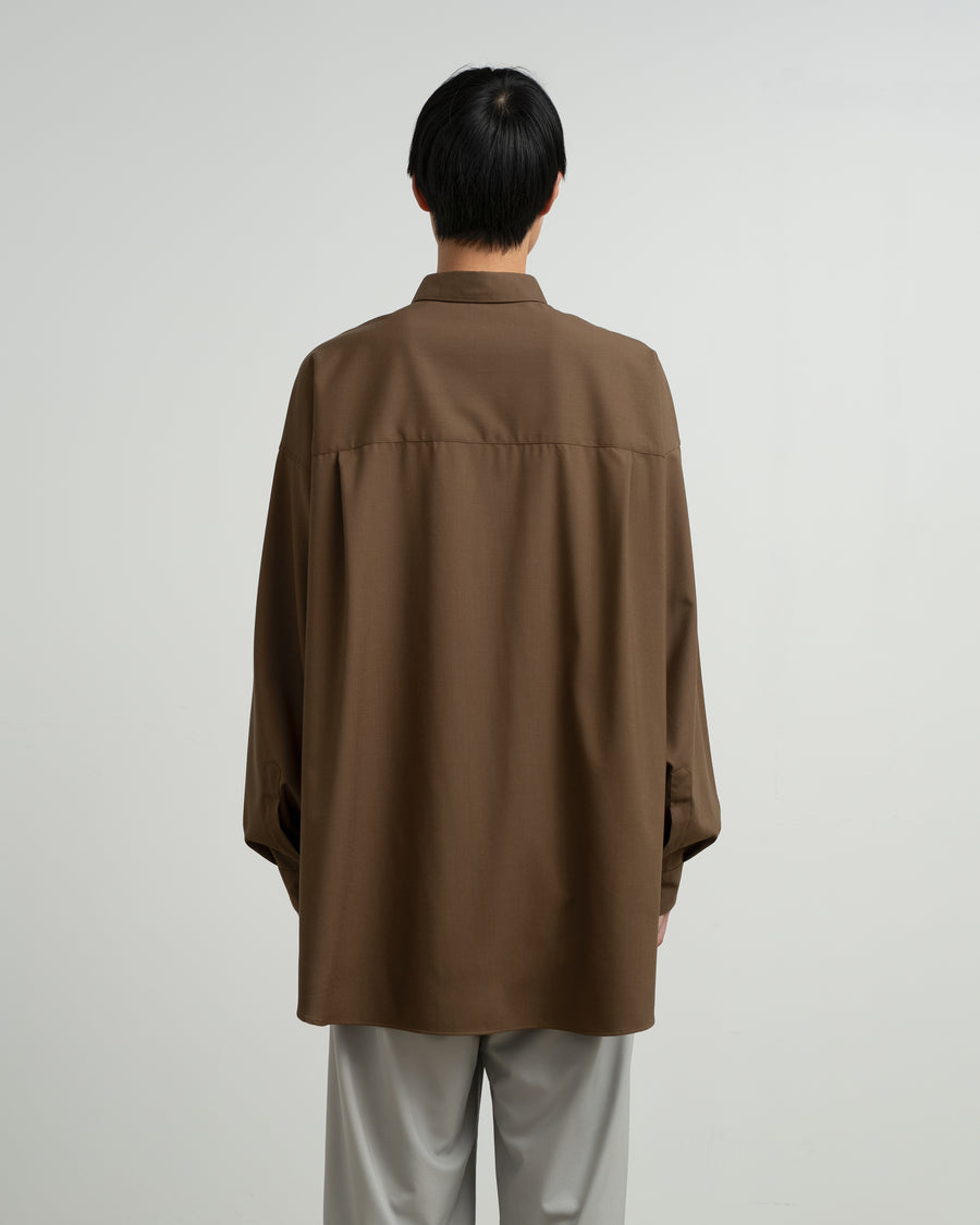 Extra Fine Wool L/S Oversized Regular Collar Shirt – Graphpaper