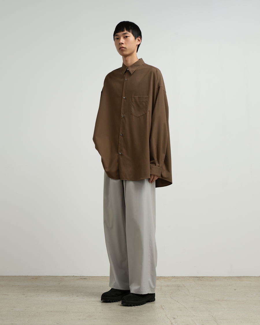 Extra Fine Wool L/S Oversized Regular Collar Shirt – Graphpaper