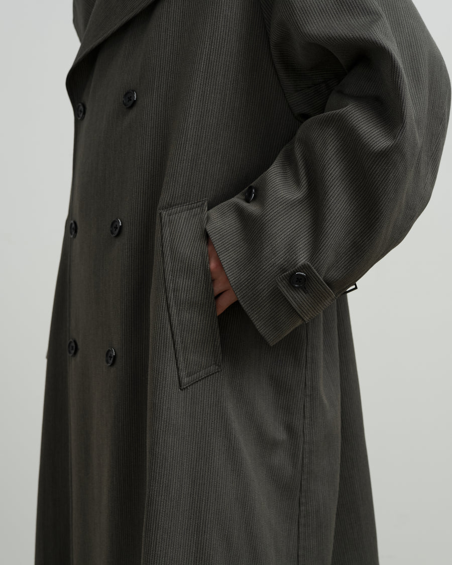 Melange Pique Insulated Trench Coat – Graphpaper