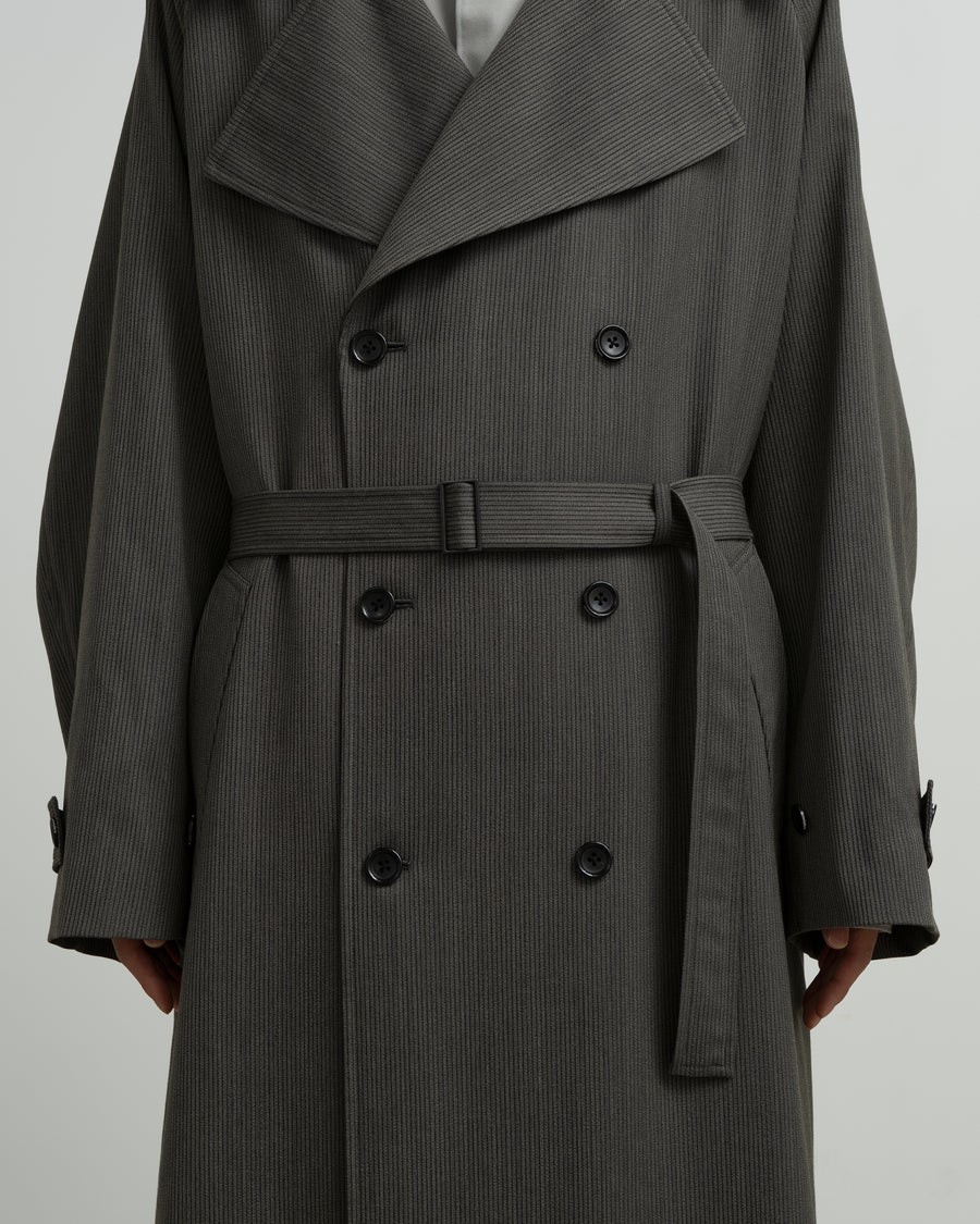 Melange Pique Insulated Trench Coat – Graphpaper