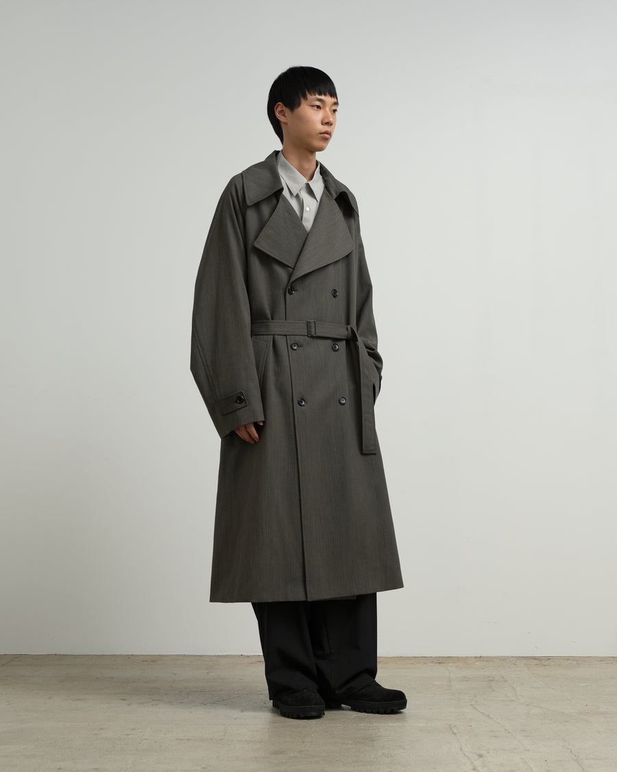 Melange Pique Insulated Trench Coat – Graphpaper