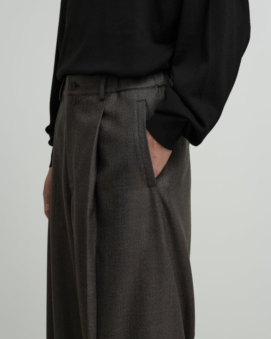 Melange Matt Worsted Side Seamless Trousers – Graphpaper