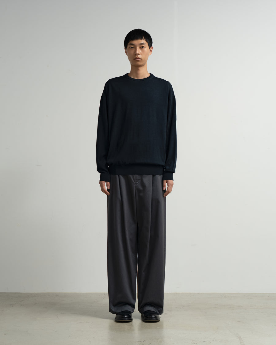 トップス Graphpaper Intarsia Crew Neck Knit MIT Cotton Intarsia