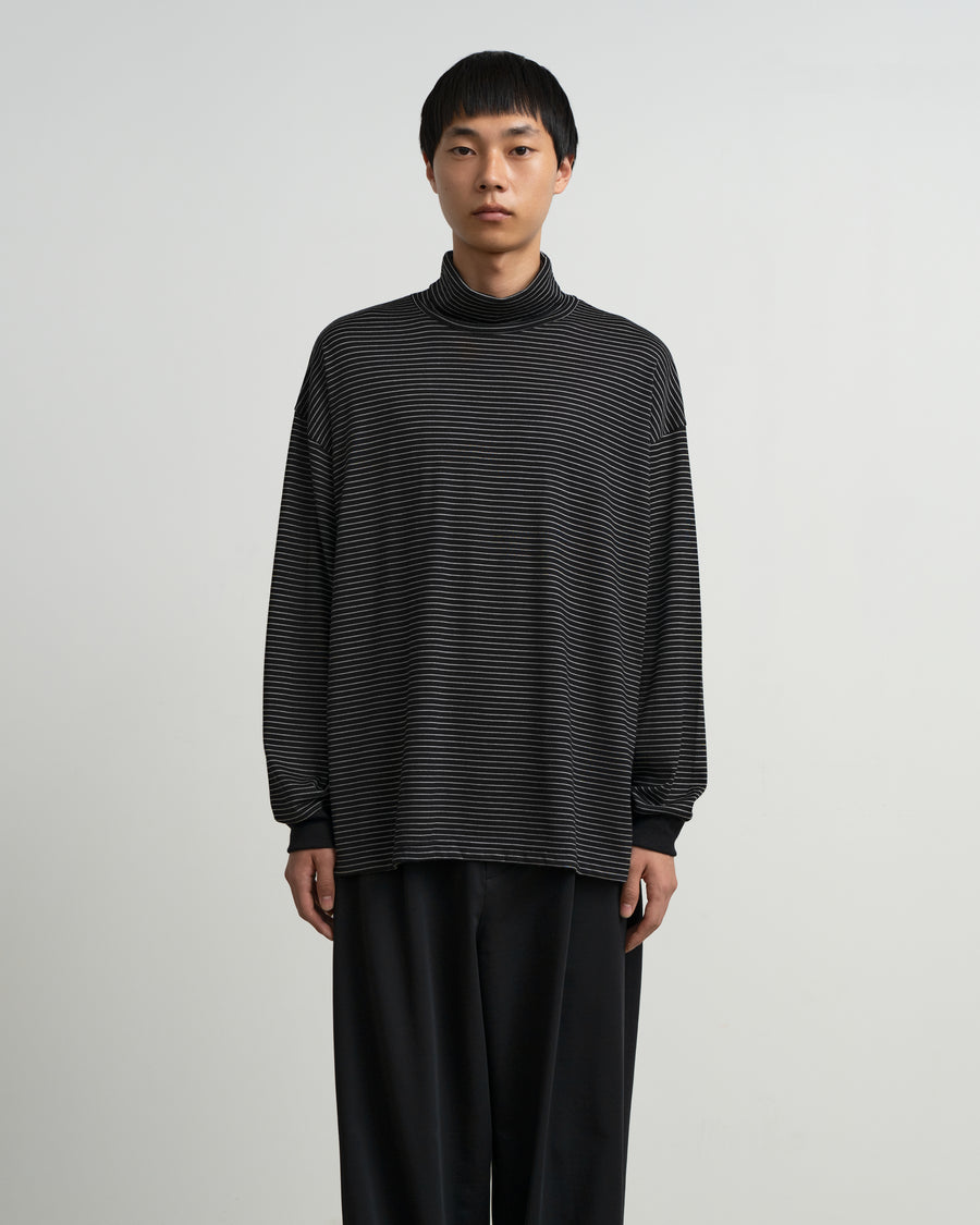 Fine Wool Border L/S Turtle Neck Tee – Graphpaper