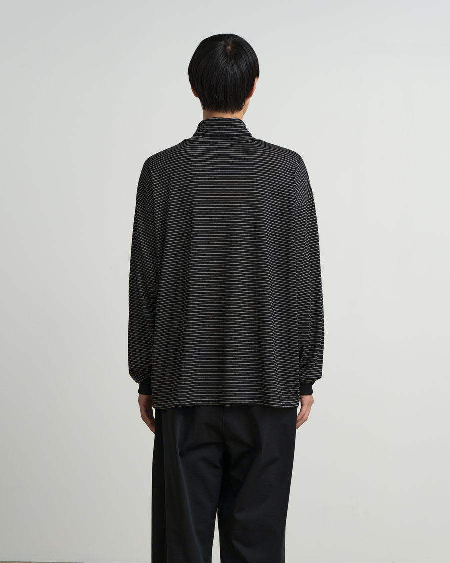 トップス Graphpaper Wool Border L/S Tee 2 Fine Wool Border L/S Turtle Neck Tee – Graphpaper