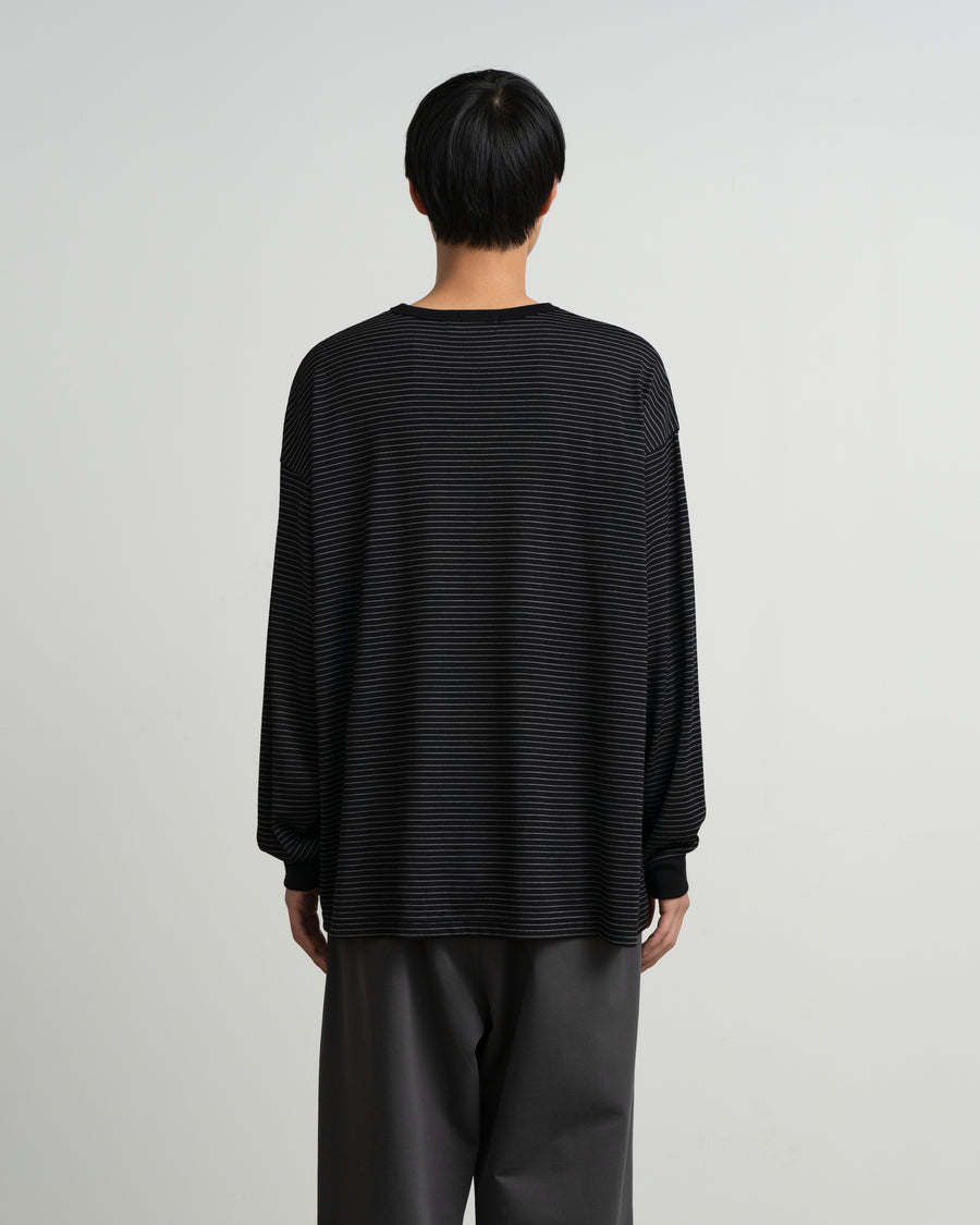 Fine Wool Border L/S Crew Neck Tee – Graphpaper