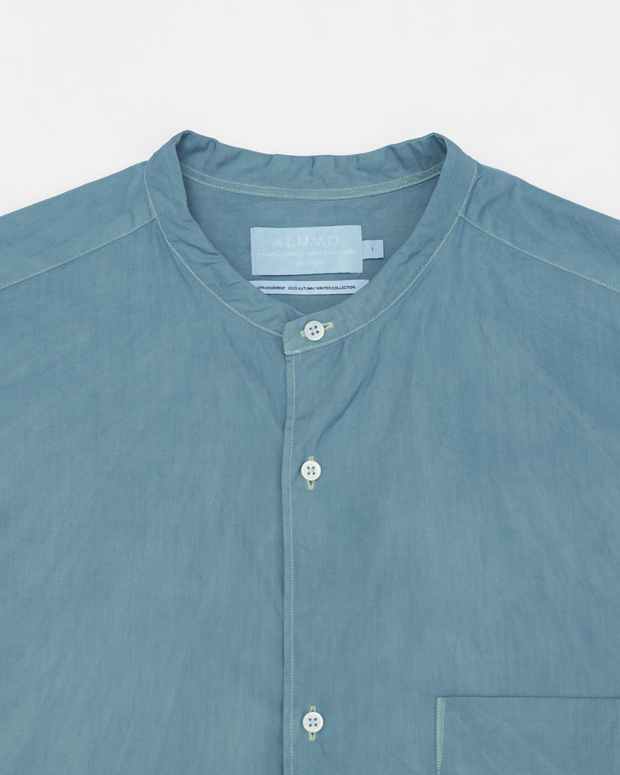 ALUMO for GP L/S Oversized Band Collar Shirt – Graphpaper