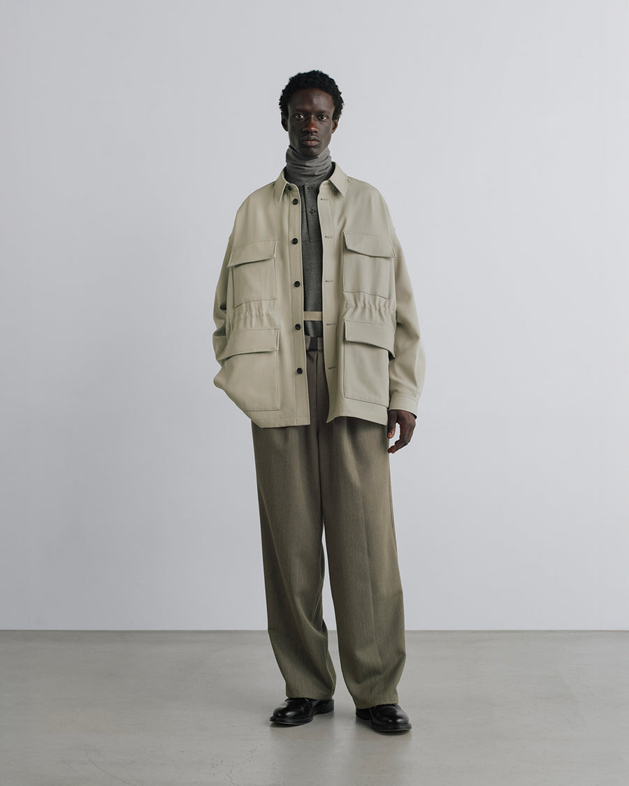 a*】様 Graphpaper Back Satin Gabardine Jac Back Satin Wool Gabardine Field Jacket – Graphpaper