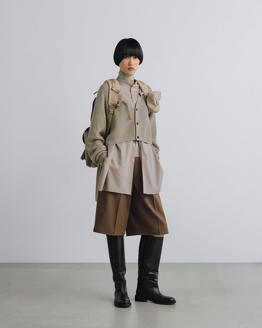 Mercerized Fine Wool Short Cardigan – Graphpaper