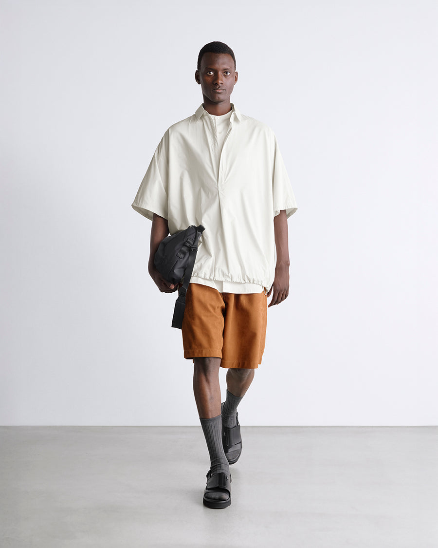 Graphpaper × ALUMO Band Collar Shirt ALUMO for Graphpaper S/S Oversized Band Collar Shirt