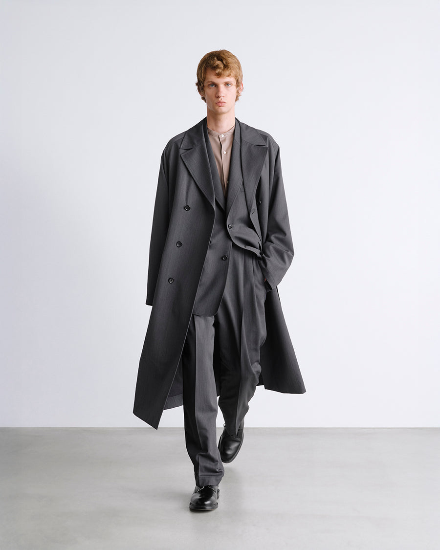 Melange Herringbone Trench Coat – Graphpaper