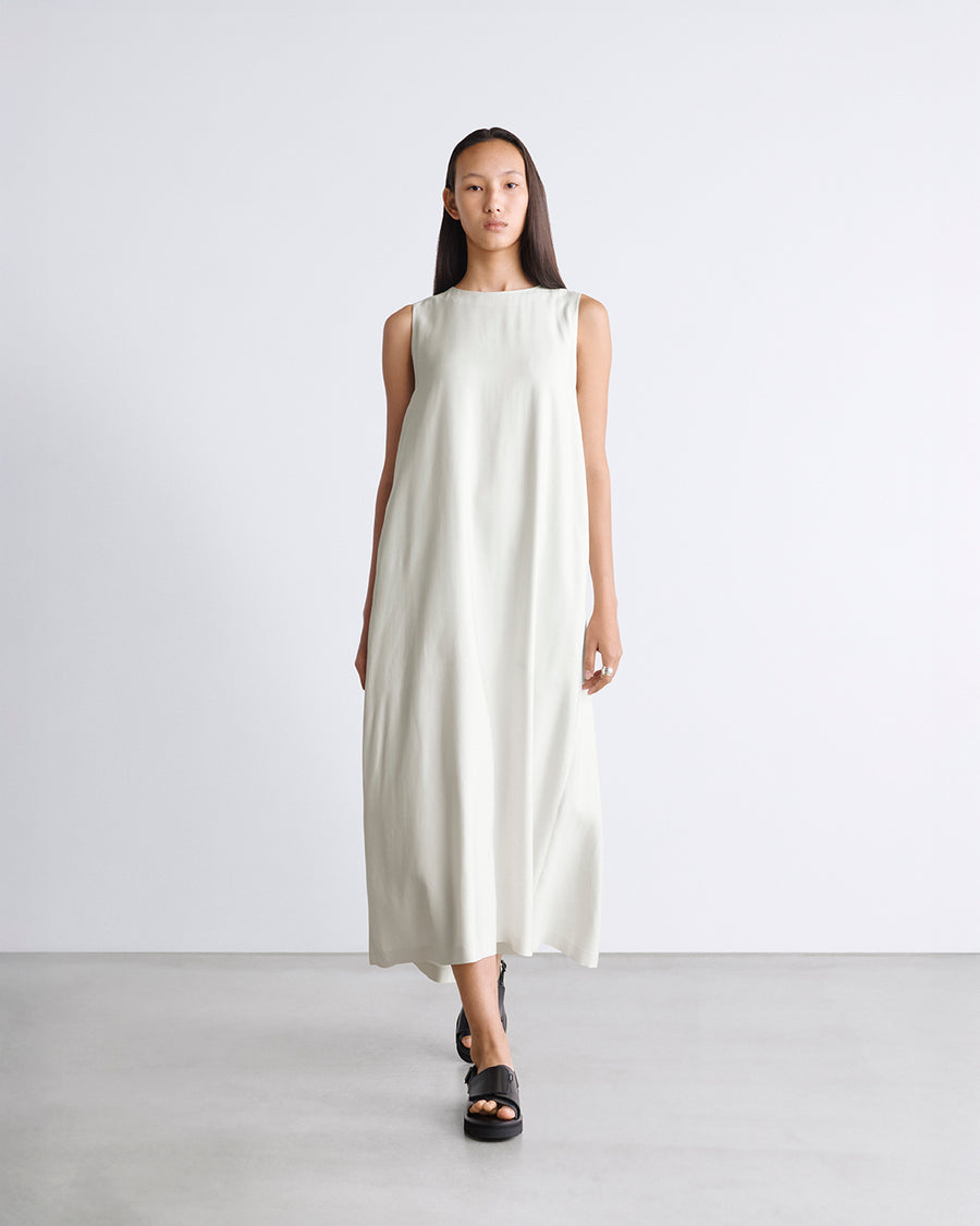 Viscose Cupro Back Satin Sleeveless Dress – Graphpaper
