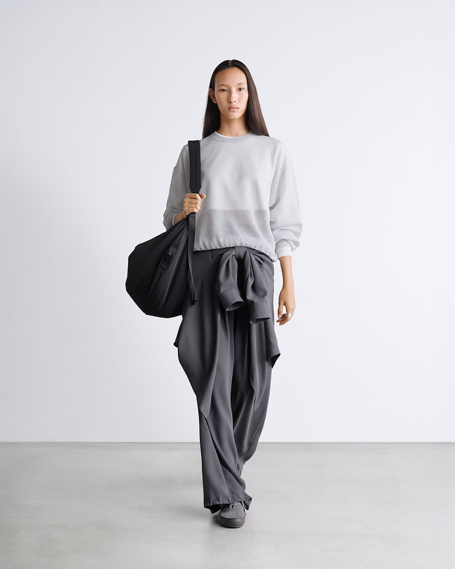 Coiled Wool Nylon Oversized Crew Neck Knit – Graphpaper