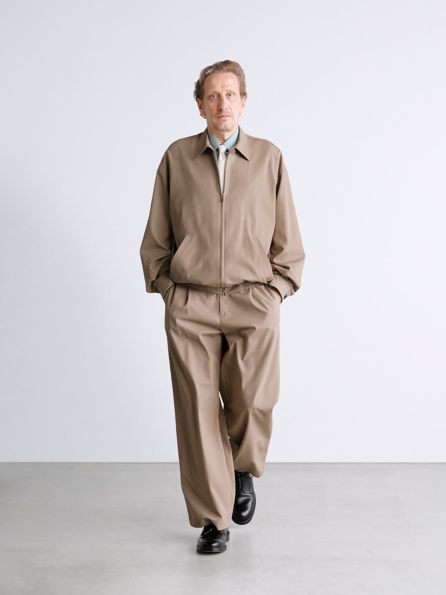 Brushed Cotton Gabardine Wide Straight Pants – Graphpaper