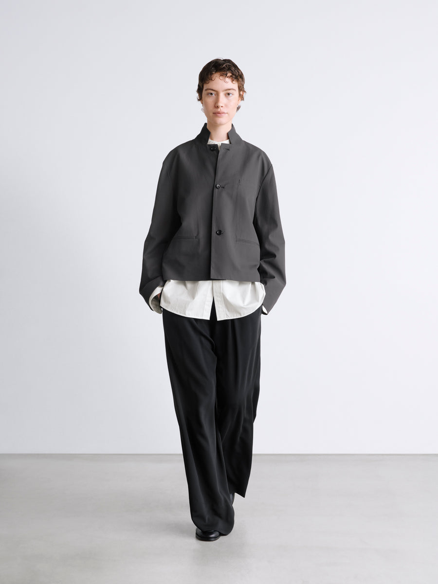 新品 Graphpaper Stand Collar Short Jacket Brushed Cotton Gabardine Stand Collar Jacket – Graphpaper