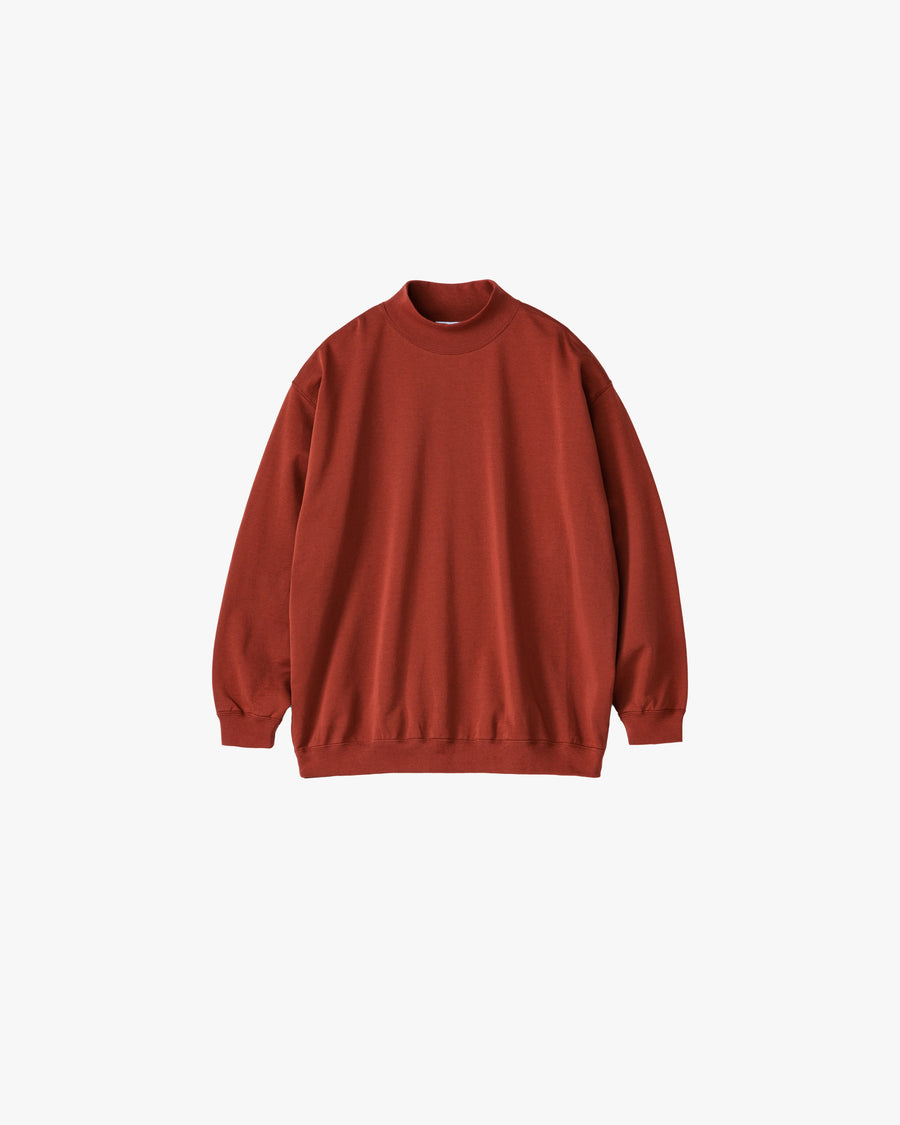 Cotton Light Terry Mock Neck