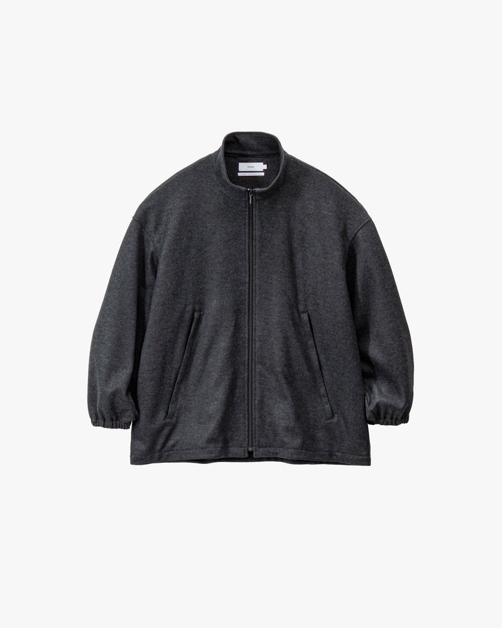 Wool Smooth Flannel Track Blouson