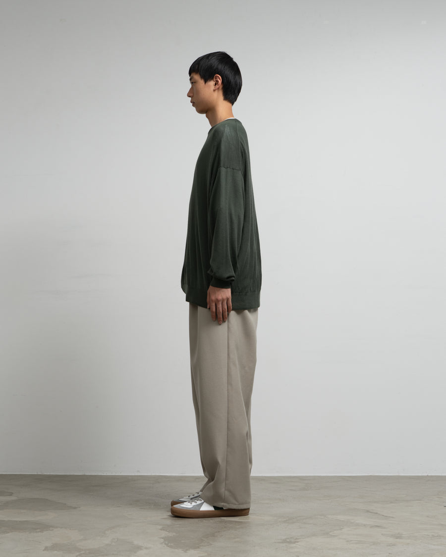 High Gauge L/S Oversized Crew Neck Knit