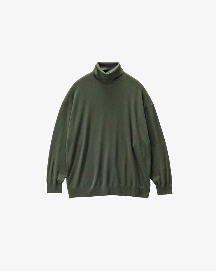 -SALE- High Gauge L/S Oversized High Neck Knit