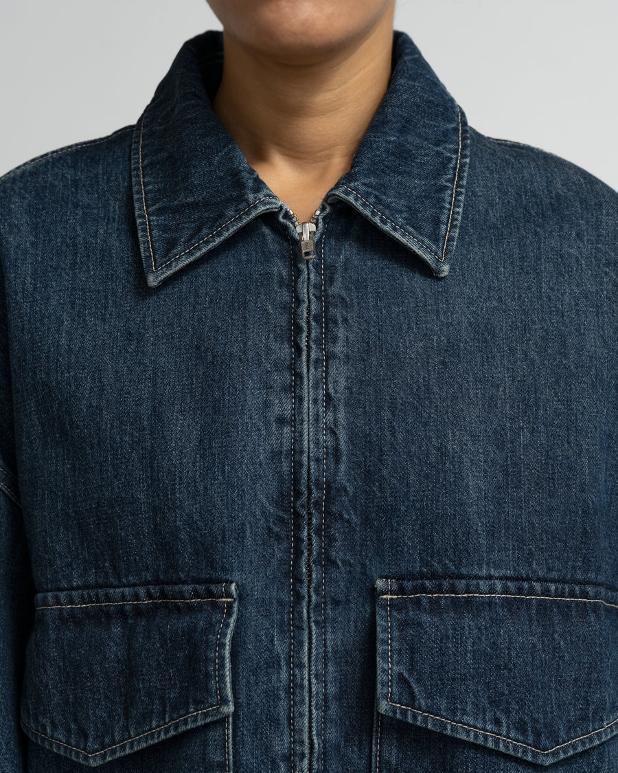 Selvage Denim Zip Jacket -DARK FADE- – Graphpaper