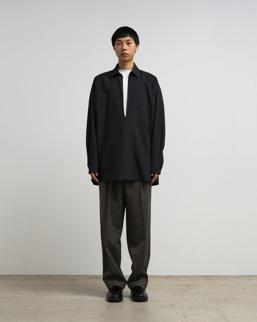Fine Wool Heather L/S Skipper Shirt – Graphpaper