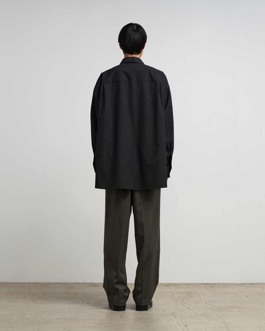 SALE- Fine Wool Heather L/S Skipper Shirt – Graphpaper