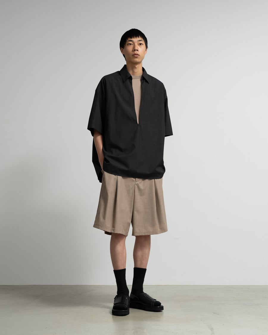 Fine Heather Wool S/S Skipper Shirt – Graphpaper