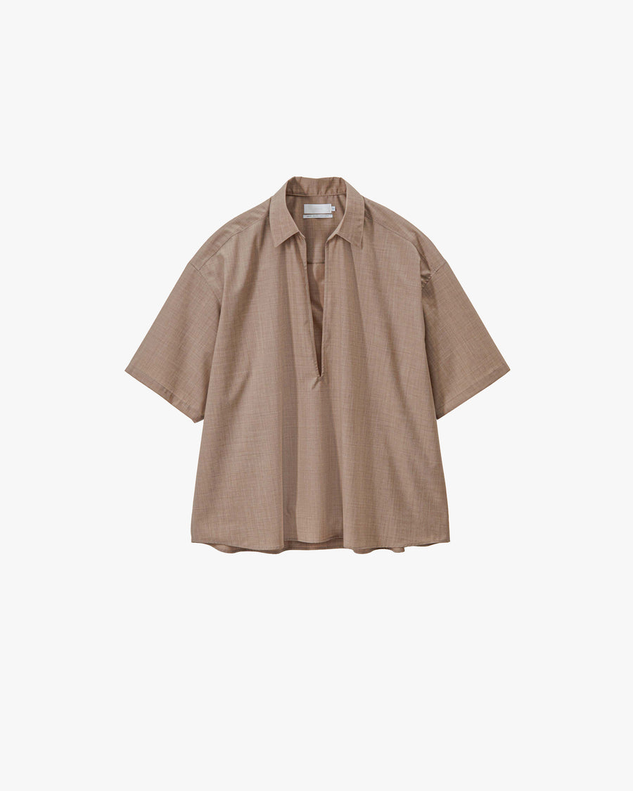 Fine Heather Wool S/S Skipper Shirt – Graphpaper