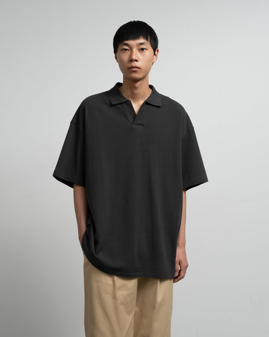 Cotton Pique Jersey S/S Skipper Polo – Graphpaper