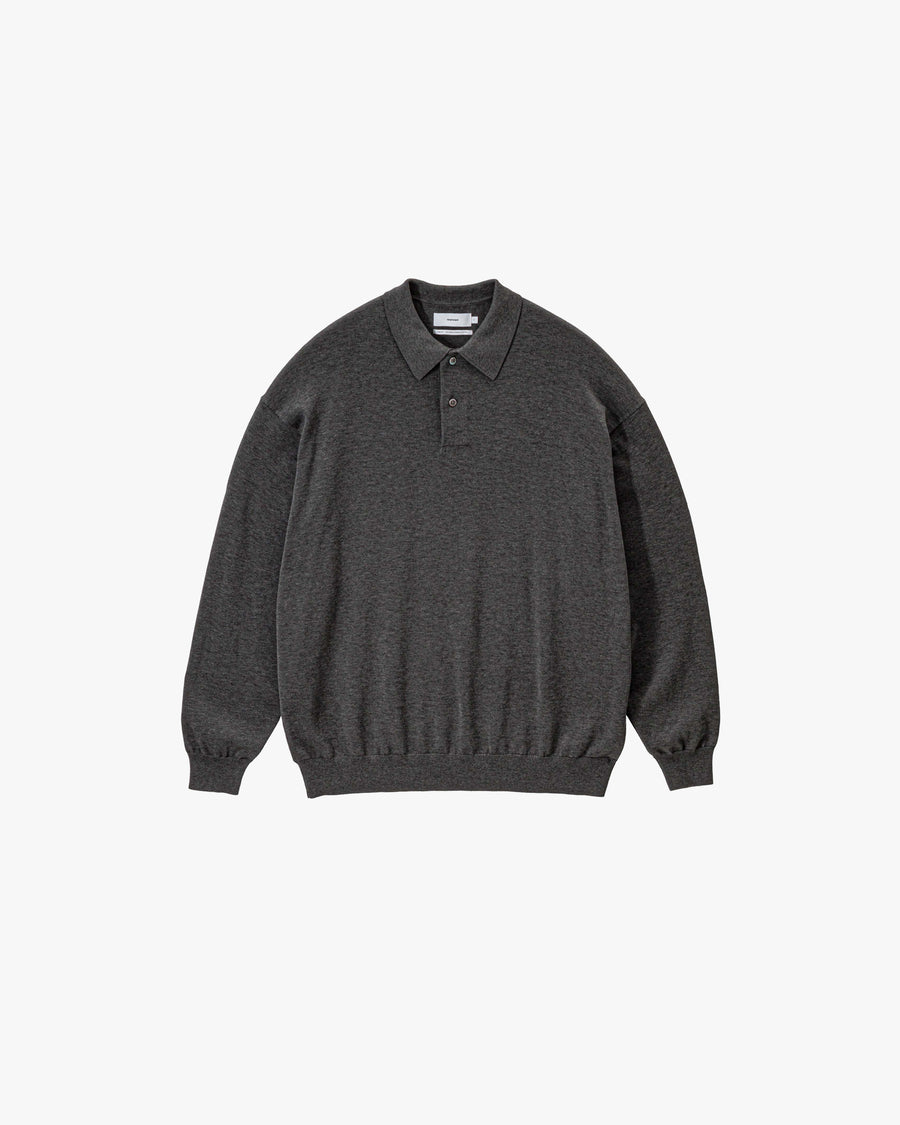 Suvin High Gauge Knit Oversized L/S Polo – Graphpaper