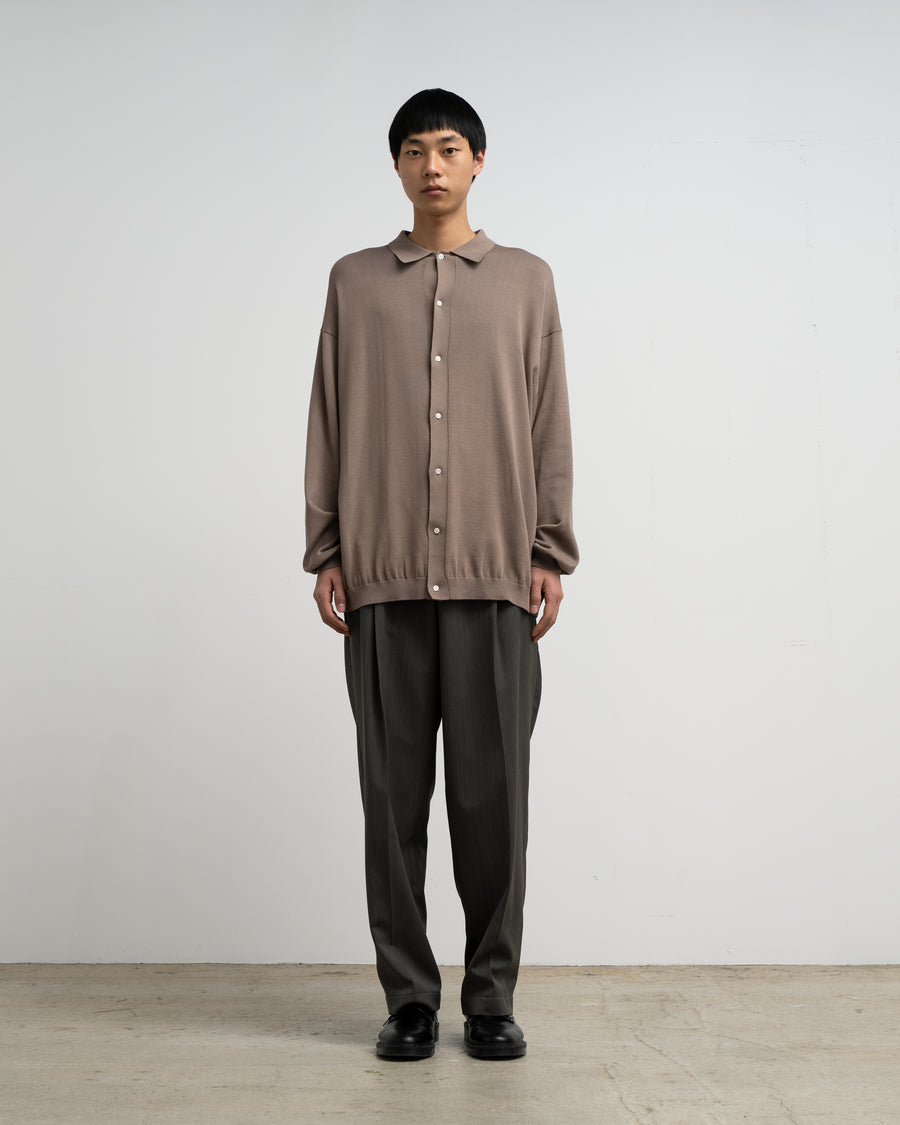 Suvin High Gauge Knit Oversized L/S Shirt – Graphpaper